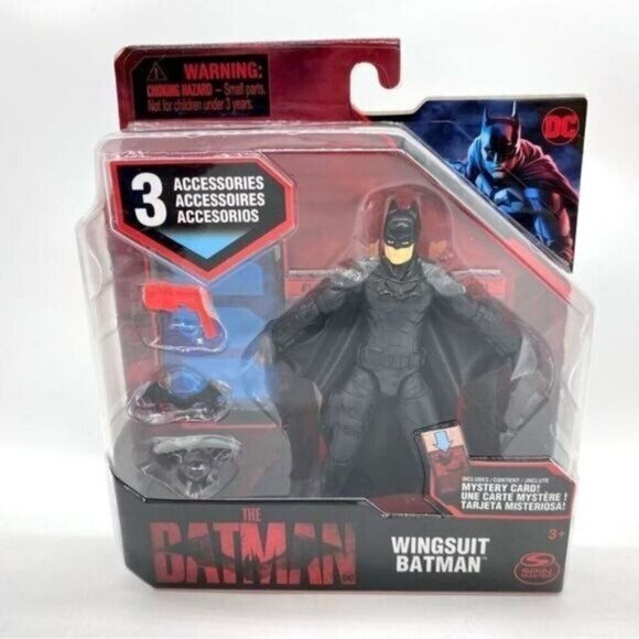 Spin Master DC The Batman Wingsuit 4" Action Figure and Mystery Card New - Picture 1 of 3